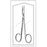 Econo - Iris Scissors 3-1/2 Inch Length Floor Grade Stainless Steel Sterile Finger Ring Handle Curved Sharp Tip / Sharp Tip - 96-2499