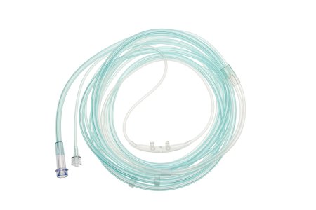Softech Plus - ETCO2 Nasal Sampling Cannula with O2 Delivery With Oxygen Delivery Adult Curved Prong / NonFlared Tip - 2845