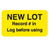 Market Lab Inc Pre-Printed Label Safety Data NEW LOT / Record # in Log before using Yellow 1 X 3-3/4 Inch - 9106