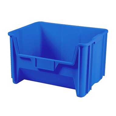 Health Care Logistics Giant Stack Storage Container Blue Polypropylene 12-7/16 X 15-1/4 X 19-7/8 Inch - 5225B