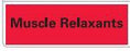 Precision Dynamics Pre-Printed Label Anesthesia Label Muscle Relaxants Red - LANMR
