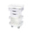 Market Lab Inc Deluxe Storage Cart Polyethylene 19.375 X 23 X 38 Inch 3 Drawers - 7389
