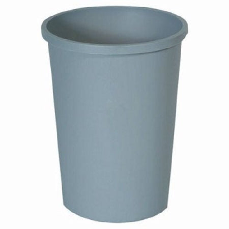 Saalfeld Redistribution Untouchable Trash Can 44-3/8 Quart Round Gray LLDPE Open Top - FG294700GRAY