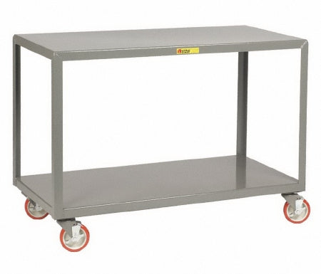 Grainger Utility Cart Polyurethane 26 X 34-1/4 X 45 Inch 2 Shelves - 1FD42