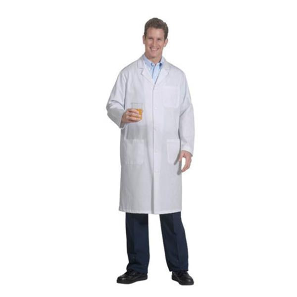 Fashion Seal Lab Coat 65% Polyester / 35% Cotton Mens White Size 44 45 In Ea - 6499-44