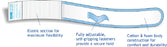 Urocare Products Urocare Lower Leg Strap Large, Cotton and Foam, Fits: 12 to 17 Inch Diameter, NonSterile - 634512