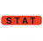Market Lab - Pre-Printed Label Advisory Label Orange Paper STAT Black Alert Label 37-100 X 11-31/50 Inch - 8012
