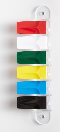 Kull Industries - Exam Room Signal Flag Wall Mount 5 Flag 3 Inch - KI-P6-SHORT