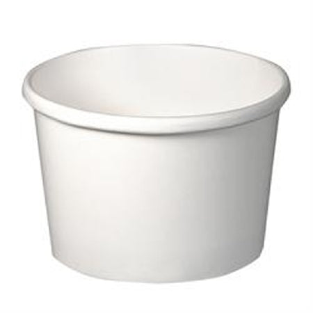 Solo Cup Flexstyle Food Container White Disposable Paper 2-1/4 X 3 X 3-1/6 Inch - H4085-2050