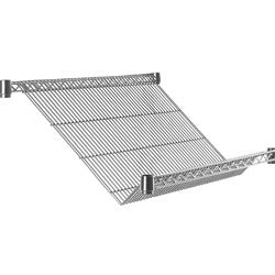 Intermetro Industries Super Erecta Slanted Shelf Chrome 24 X 48 Inch 1 Shelf - SLT2448NC