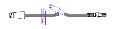 ICU Medical - Extension Set 8 Inch Tubing 1 Port DEHP-Free - B33258