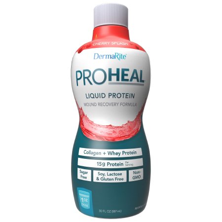 ProHeal - Oral Protein Supplement Cherry Splash Flavor Ready to Use 30 oz. Bottle - PRO1000