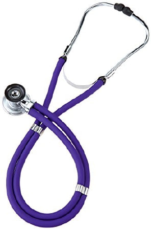 Prestige Medical Sprague Rappaport Stethoscope Purple 2-Tube 22 Inch Tube Double Sided Chestpiece - S122-PUR
