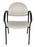 UMF Medical Side Chair Sand Gray Fixed Armrests Vinyl - 1226SN