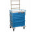 Harloff Treatment Cart Aluminum 63 X 32.5 X 24.75 Inch 5 Drawers Navy Blue - AL808E5