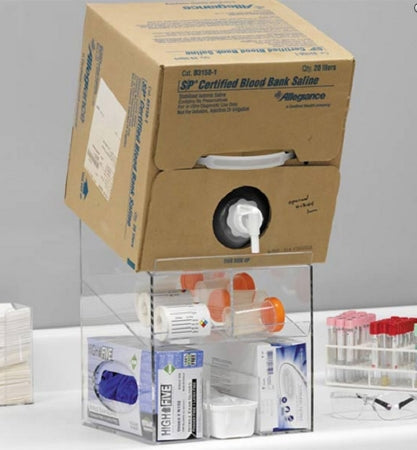 Market Lab Inc Cubitainer Storage Bin Clear Acrylic 10 X 10 X 13 Inch - 2377