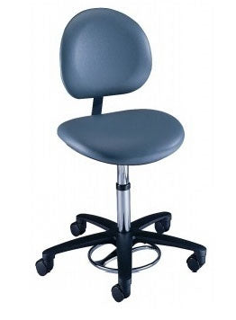 The Brewer Company Millennium Series Surgeon Stool Contoured Backrest Pneumatic Height Adjustment 5 Casters - 21340B-US403