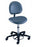 Millennium Series - Surgeon Stool Contoured Backrest Pneumatic Height Adjustment 5 Casters - 21340B-US403