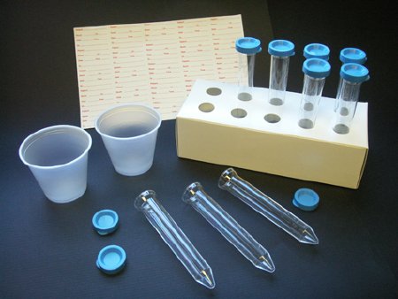 Globe Scientific Uri-Pak Urine Specimen Collection Kit 3.5 oz. Cup / 12 mL Tube Polystyrene Tube Collection Cup / Centrifuge Tube NonSterile - 112018