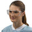 ProVision Eyesavers - Safety Glasses Hinged Temple Clear Tint Polycarbonate Lens Clear Frame Over Ear One Size Fits Most - 17S