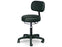 Hausmann Industries Economy Air-Lift Stool Padded Backrest Air Spring Pneumatic Height 5 Casters Black - 2156-707