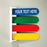 Health Care Logistics Exam Room Signal Flag Wall Mount 4-Flag 6-1/2 Inch - 19032