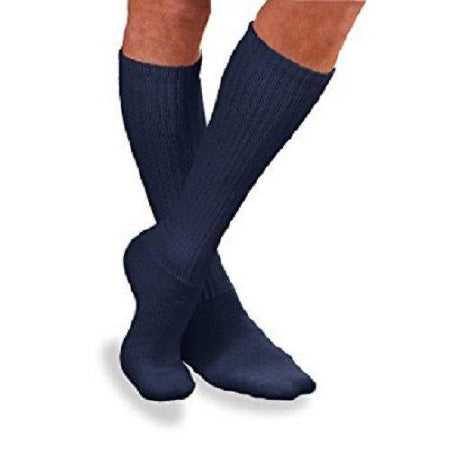 JOBST Sensifoot - Diabetic Compression Socks Knee High X-Large Navy Closed Toe - 110864