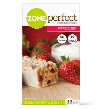 Abbott Nutrition ZonePerfect Nutrition Bar Strawberry Yogurt Flavor Individually Wrapped Ready to Use - 63304