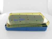 Healthmark Industries Pro-Tec Instrument Tray with Lid Micro Metal 4/5 X 4 X 6-1/2 Inch - 6540