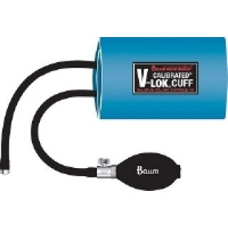 Calibrated V-Lok - Blood Pressure Cuff and Bulb Adult Arm Large Cuff 33 - 47 cm Polyester Cuff - 1825SW