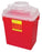 Becton Dickinson BD Sharps Container Nestable 17-1/2 H X 12-4/5 W x 8-4/5 D Inch 6 Gallon Red Vertical Entry Funnel - 305078