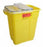 Becton Dickinson BD Chemotherapy Sharps Container 1-Piece 18 H X 10-1/2 W X 7-1/2 D Inch 5 Gallon Yellow Vertical Entry Funnel - 305114