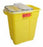 BD - Chemotherapy Waste Container 18 H X 10-1/2 W X 7-1/2 D Inch 5 Gallon Yellow Base / Translucent Lid Vertical Entry Hinged Cap Lid - 305114