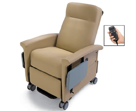 Champion Manufacturing Ascent 65 Series Medical Transport Power Recliner Iced Mint 4 Inch Thermalplastic Casters 4 Inch Thermalplastic Casters - 65PT26-TS7