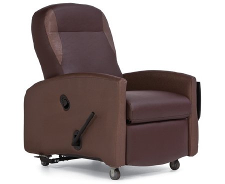 Champion Manufacturing 720 Series Contimuum Manual Recliner Oxford Brown 3 Inch Thermoplastic Casters 3 Inch Thermoplastic Casters - 720FS13-FB