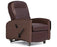 Champion Manufacturing 720 Series Contimuum Manual Recliner Oxford Brown 3 Inch Thermoplastic Casters 3 Inch Thermoplastic Casters - 720FS13-FB
