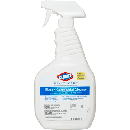 Saalfeld Redistribution Clorox Healthcare Bleach Surface Disinfectant Cleaner Germicidal Liquid 32 oz. Bottle Fruity Floral Bleach Scent - 68832