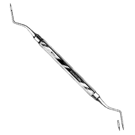 Sklar Sklar Root Tip Pick Heidbrink Stainless Steel #2 Delicate Tip Angled Right Approximately 90° / #3 Delicate Tip Angled Left Approximately 90° - 49-3760