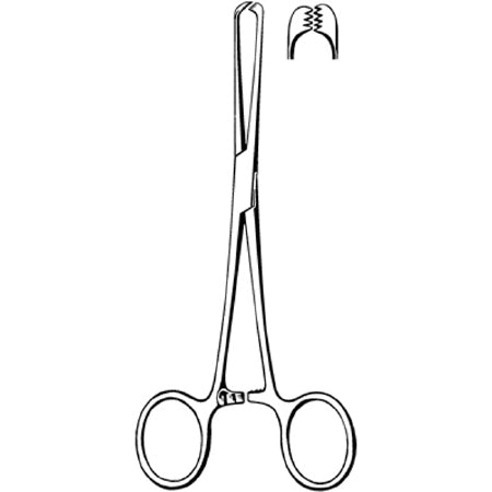 Sklar Sklar Tissue Forceps Allis 16 Inch Premium OR Grade Stainless Steel NonSterile Ratchet Lock Finger Ring Handle Straight 4 X 5 Teeth - 61-0104