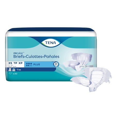 TENA ProSkin Plus - Unisex Adult / Youth Incontinence Brief X-Small Disposable Moderate Absorbency - 61199