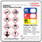 PDC - Pre-Printed Label pdc Warning Label White Paper GHS Symbol Color Block OSHA 2-1/2 X 2-1/2 Inch - ULGH1301