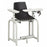 Lab Series Extra Tall - Blood Drawing Chair Single Adjustable Flip Up Armrest Black - 66011-P-3BK