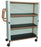 Wood Tone - Linen Cart with Cover 3 Shelves 125 lbs. per Shelf Weight Capacity PVC 4 Inch Twin Casters - WT345-3C