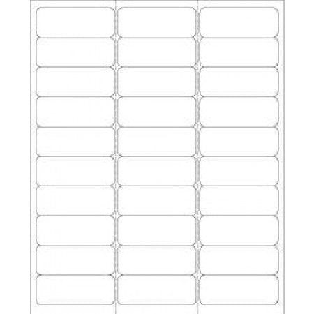 PDC - Blank Label pdc Thermal Label White 1 X 2-5/8 Inch - LS1258