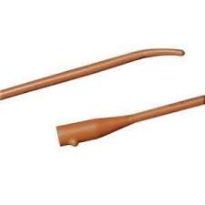 Bard Bardia Urethral Catheter Coude Olive Tip Red Rubber 22 Fr. 16 Inch - 802522