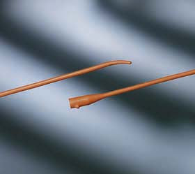 Bard Urethral Catheter Coude / Tiemann Tip Red Rubber 26 Fr. 16 Inch - 10126