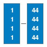 WRITE-ON TAG - Pre-Printed Label Multipurpose Label Blue / White Tape Number Patterned 1/4 Inch - T-920-02
