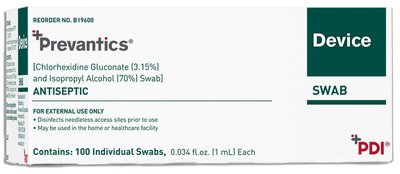 Professional Disposables Prevantics Device Swab - B19600