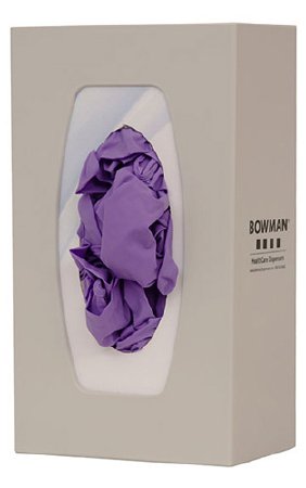 Single with Flexible Springs - Glove Box Holder Horizontal or Vertical Mounted 1-Box Capacity Quartz 4-1/4 X 5-13/16 X 10-1/8 Inch Plastic - GL100-0212