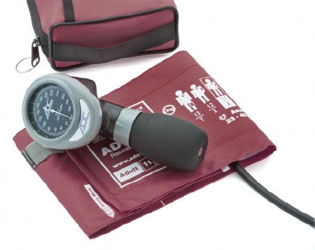 American Diagnostic Corp Diagnostix Aneroid Sphygmomanometer Kit Palm Style Hand Held 1-Tube Adult Size Arm - 788-11A